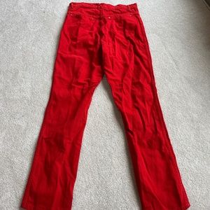 Vintage Red Jeans